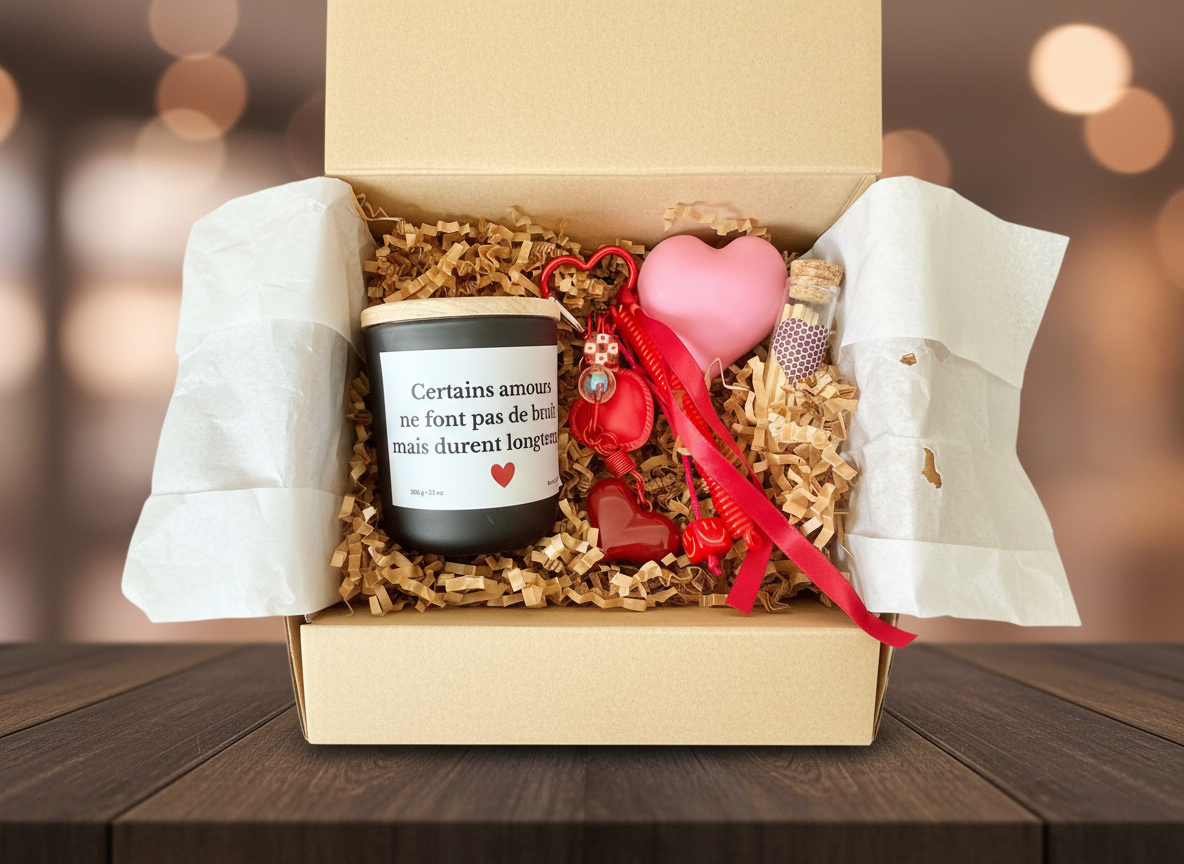 Coffret Bougie Personnalisée – Un cadeau unique et plein d’émotion