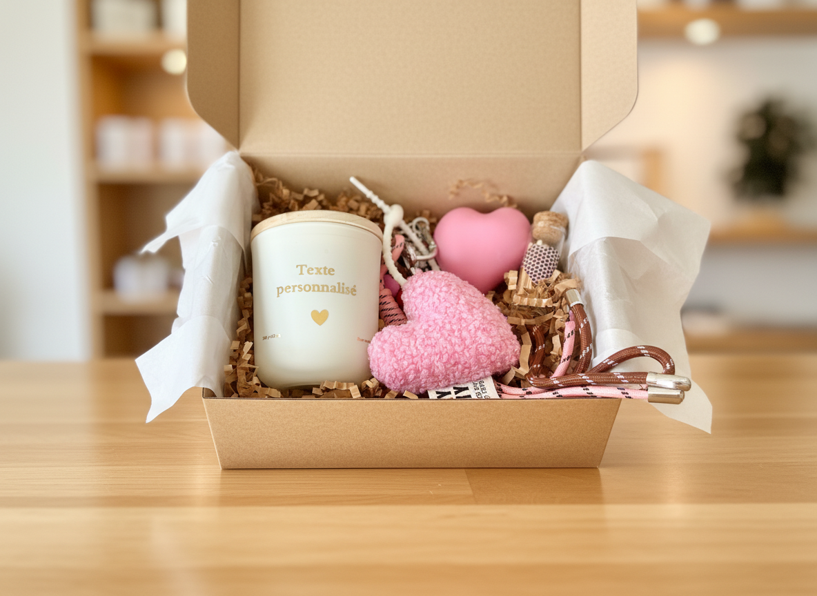 Coffret Bougie Personnalisée – Un cadeau unique et plein d’émotion